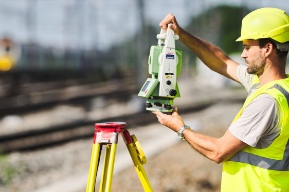 Landmeter-Coördinator van de topografische cel